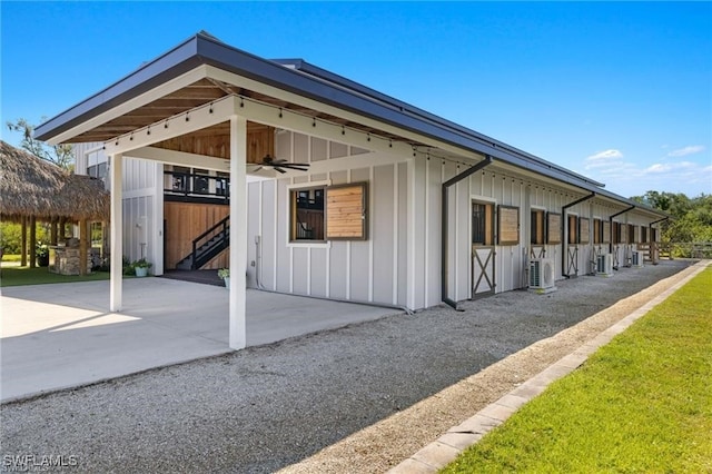 view of horse barn