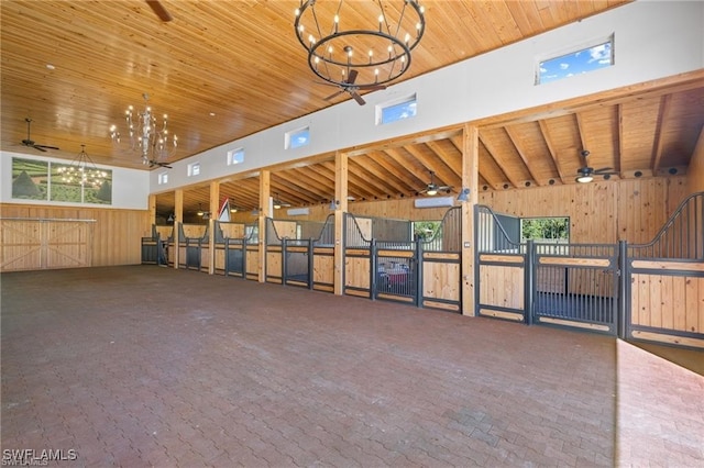 view of horse barn