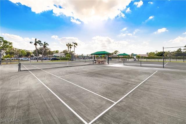 view of tennis court