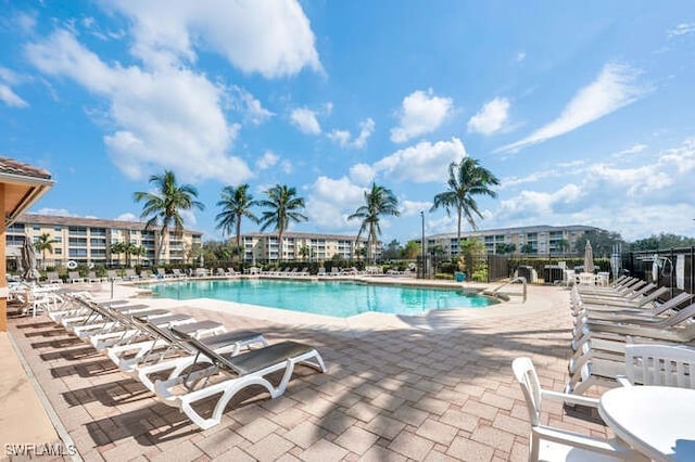 8550 Kingbird Loop Unit 618, Estero, FL 33967 - community pool featuring a patio area