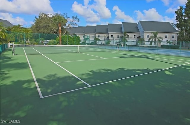 view of tennis court