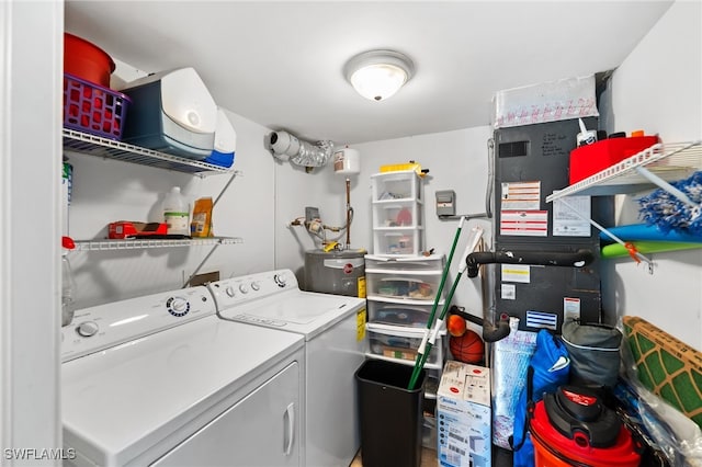 laundry area featuring independent washer and dryer