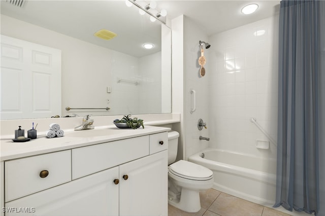 1001 Arbor Lake Dr Unit 1003, Naples, FL 34110 - bathroom featuring tile patterned floors, toilet, shower / bath combination, and vanity