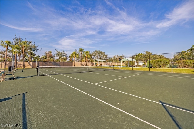 view of tennis court