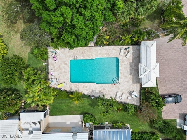 birds eye view of property