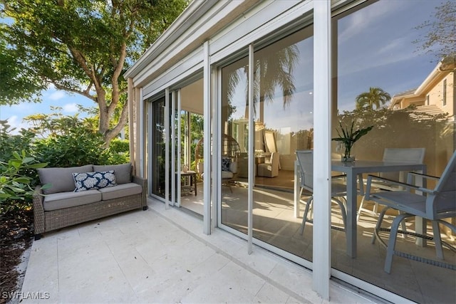 view of doorway to outside