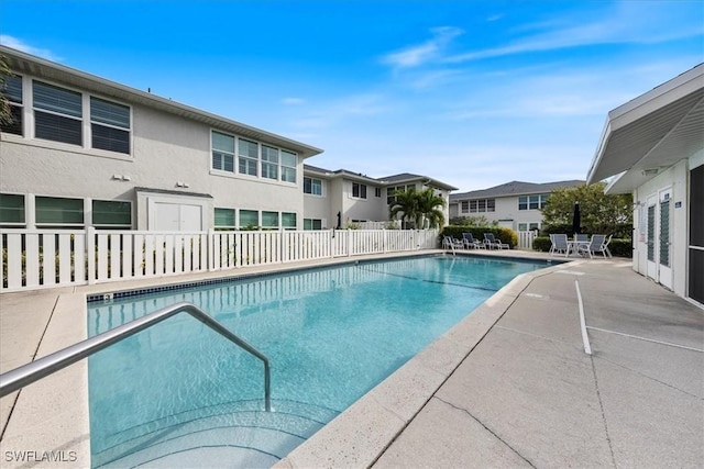 view of pool with a patio area