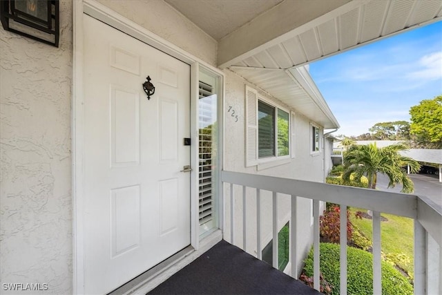 view of entrance to property