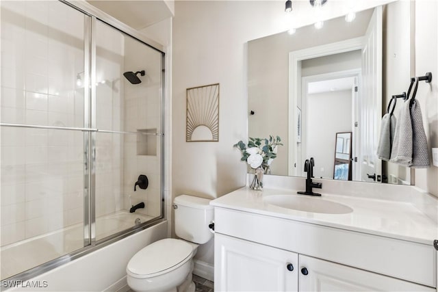 7821 Ashton Rd, Naples, FL 34113 - full bath featuring vanity and combined bath / shower with glass door