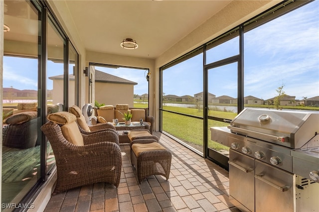 view of sunroom / solarium