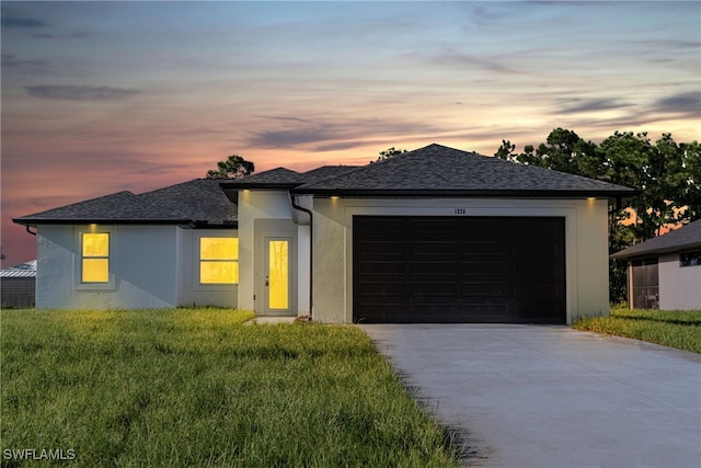 view of front of home featuring a garage