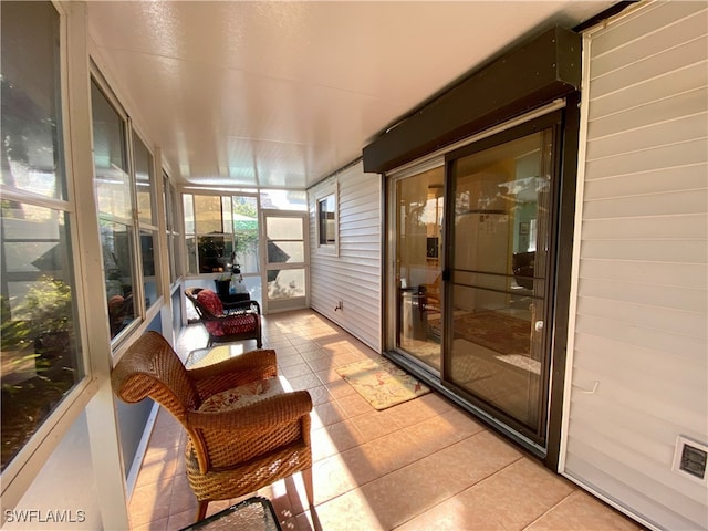 view of sunroom