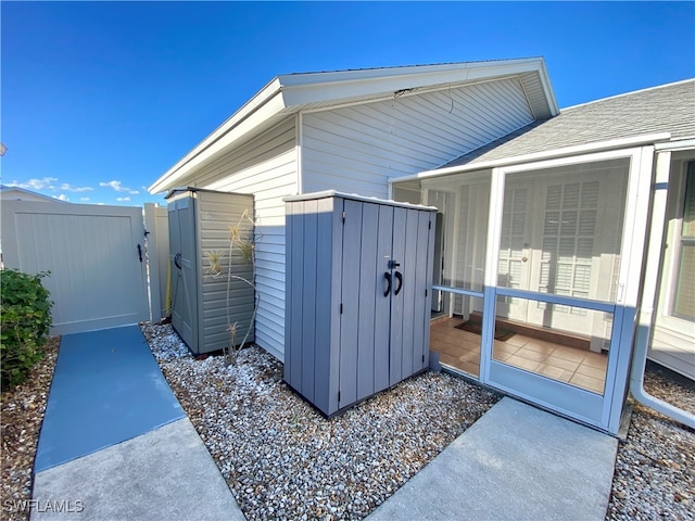 view of outbuilding