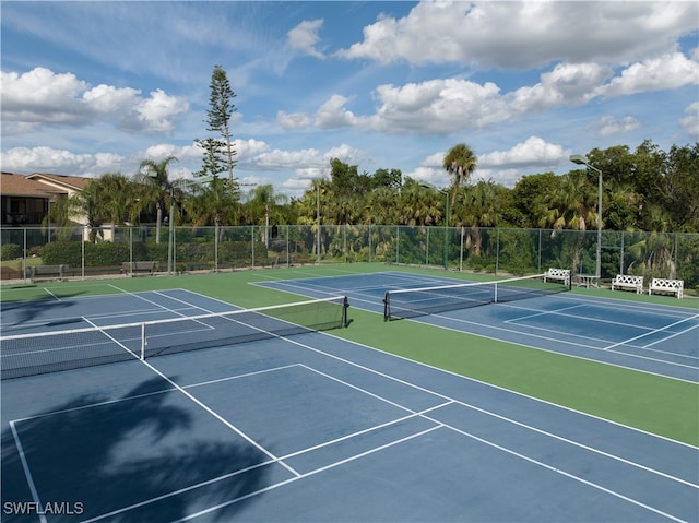 view of sport court