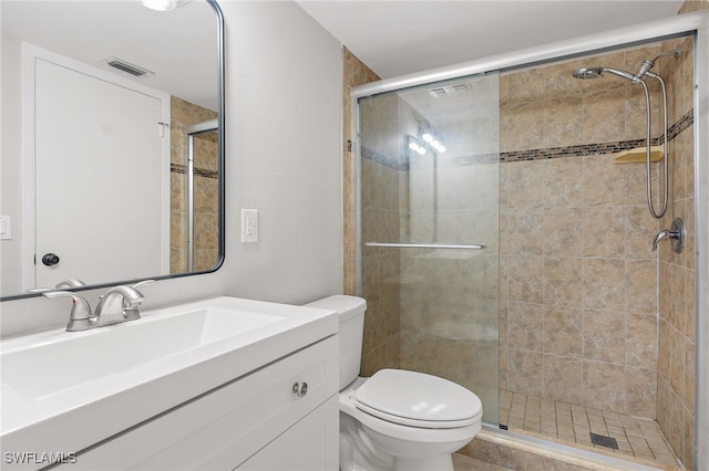 1660 Pine Valley Dr Unit 203, Fort Myers, FL 33907 - full bath with a shower stall, toilet, and vanity