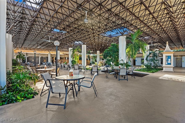 1660 Pine Valley Dr Unit 203, Fort Myers, FL 33907 - view of patio / terrace featuring a pergola