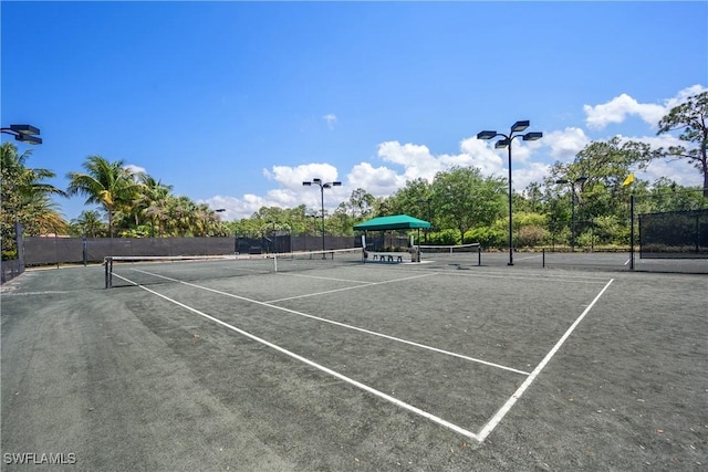 view of tennis court