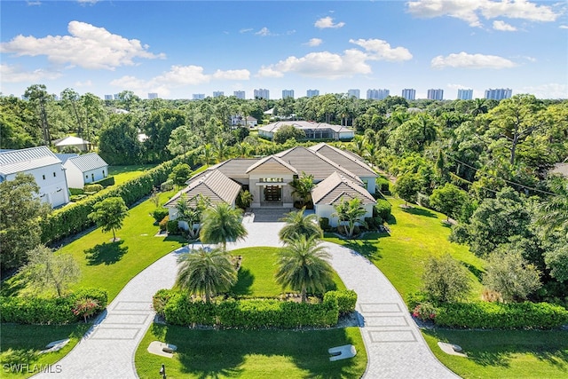 birds eye view of property