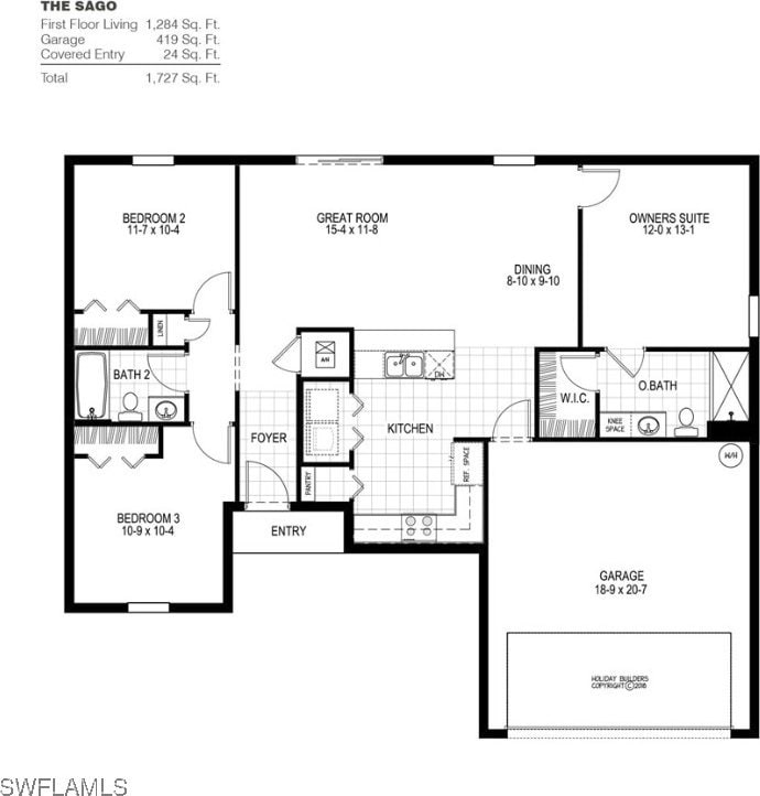 3218 NE 14th Pl, Cape Coral, FL 33909 - floor plan / room layout
