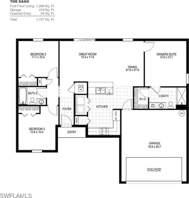 3218 NE 14th Pl, Cape Coral, FL 33909 - floor plan / room layout