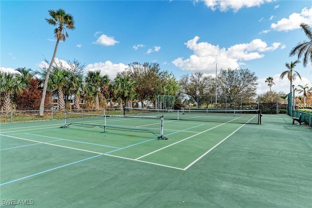 view of sport court