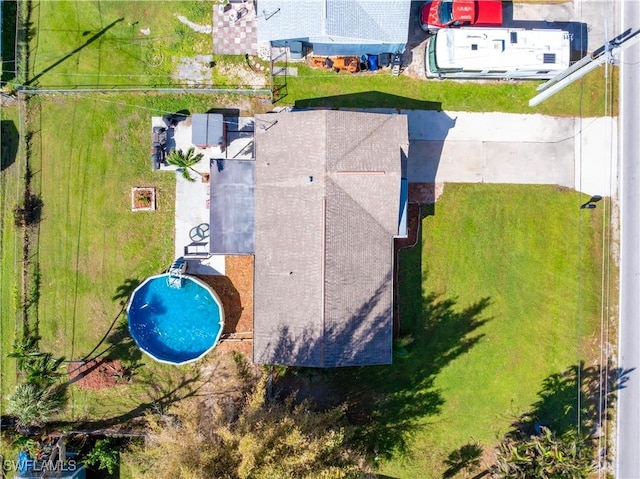 11831 Iona Rd, Fort Myers, FL 33908 - view from above of property with a pool