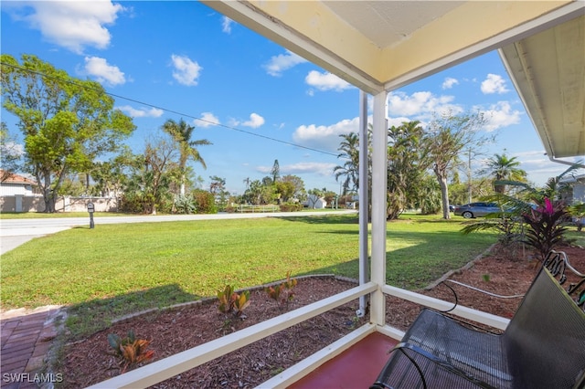 view of sunroom / solarium