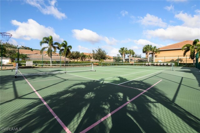 view of tennis court