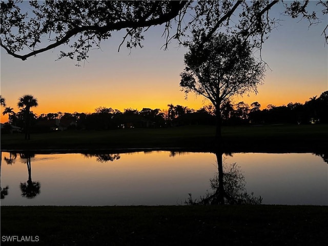 property view of water