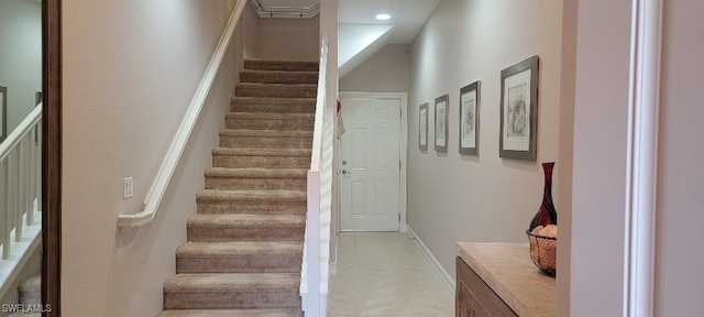 view of stairs