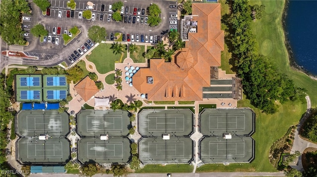 birds eye view of property