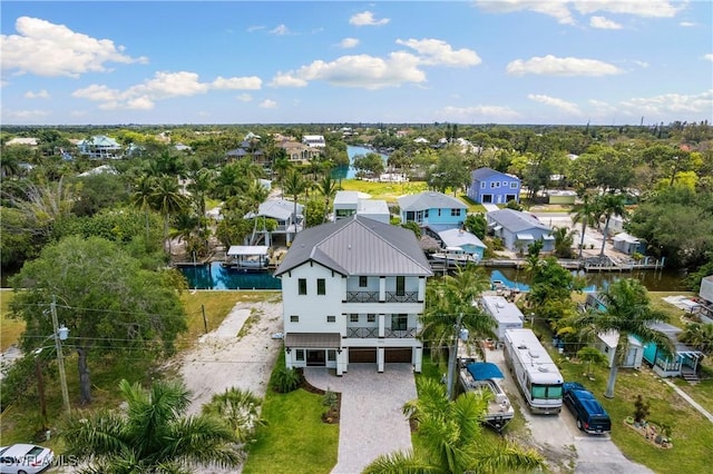 27570 Tarpon Way, Bonita Springs, FL 34134 - aerial perspective of suburban area featuring a large body of water