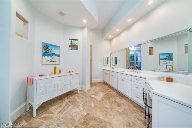 bathroom with vanity