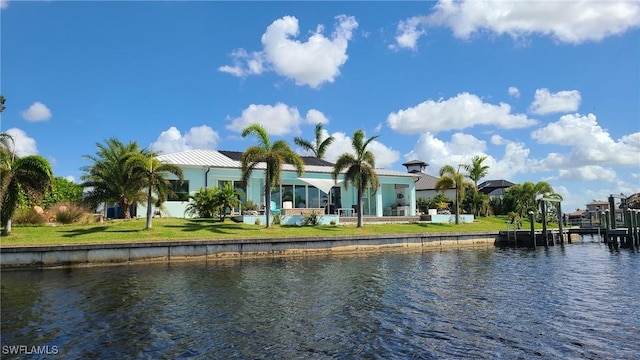 view of water feature