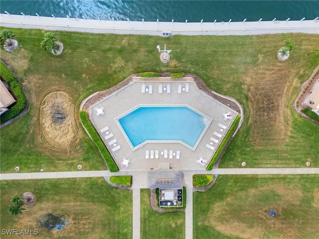 730 W Elkcam Cir Unit 205, Marco Island, FL 34145 - aerial view of a pool