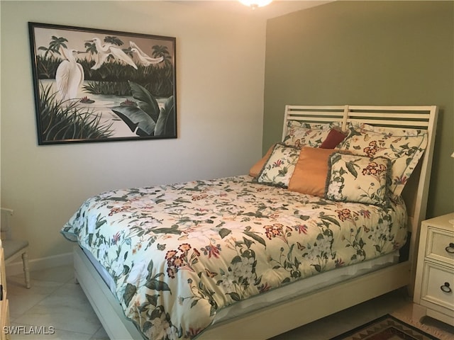 view of tiled bedroom