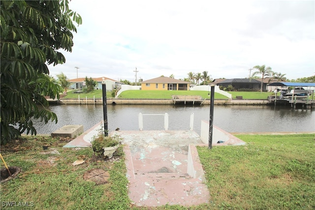 view of water feature