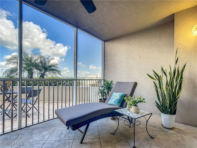 view of sunroom / solarium