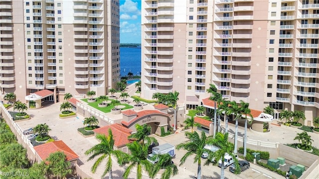 view of property featuring a water view