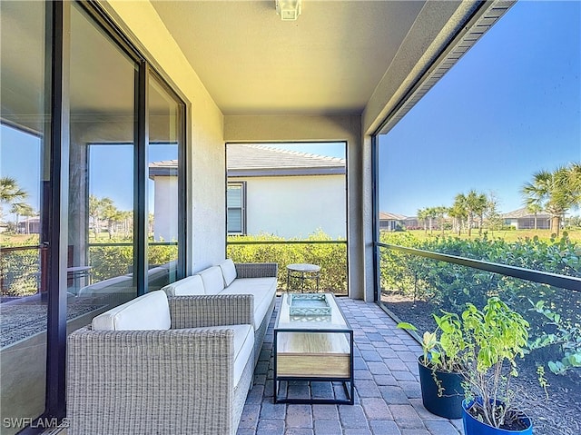 view of sunroom / solarium