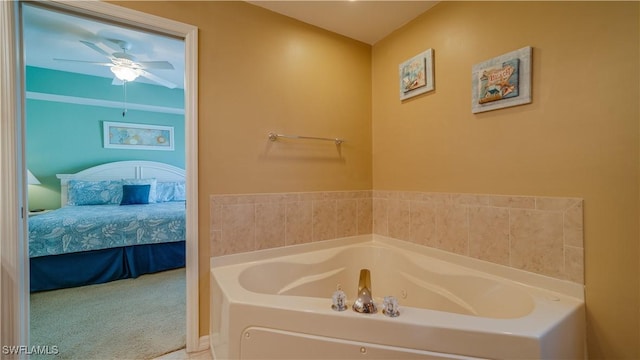 bathroom featuring a bathing tub