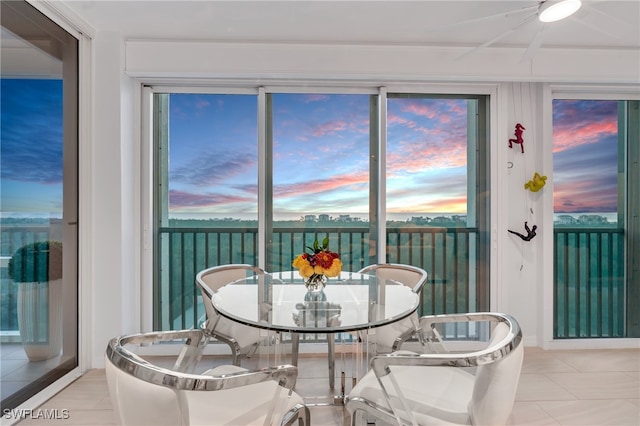 view of sunroom / solarium