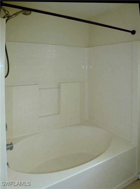 bathroom featuring bathing tub / shower combination