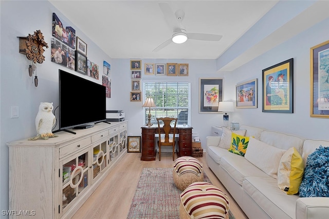 7576 Oleander Gate Dr Unit 101, Naples, FL 34109 - living room with wood finished floors and ceiling fan