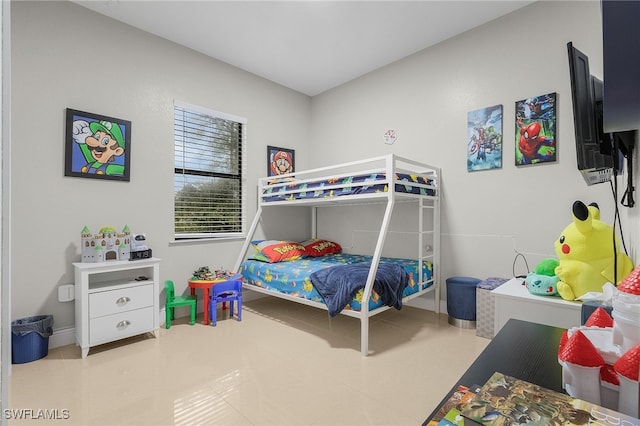 view of tiled bedroom