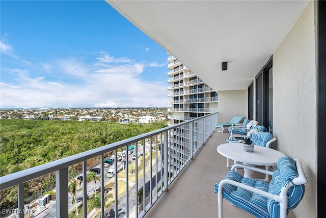 view of balcony