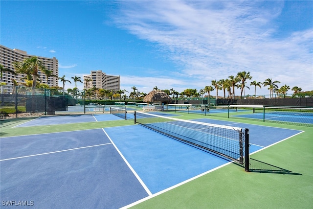 view of sport court featuring basketball court