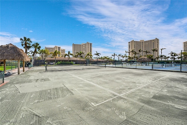 view of tennis court