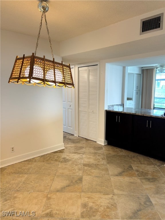 view of unfurnished dining area