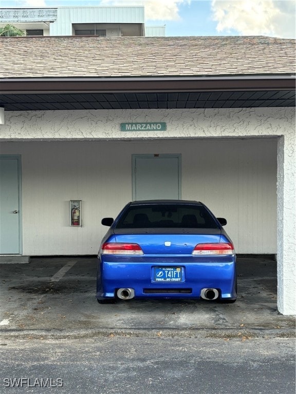 view of car parking